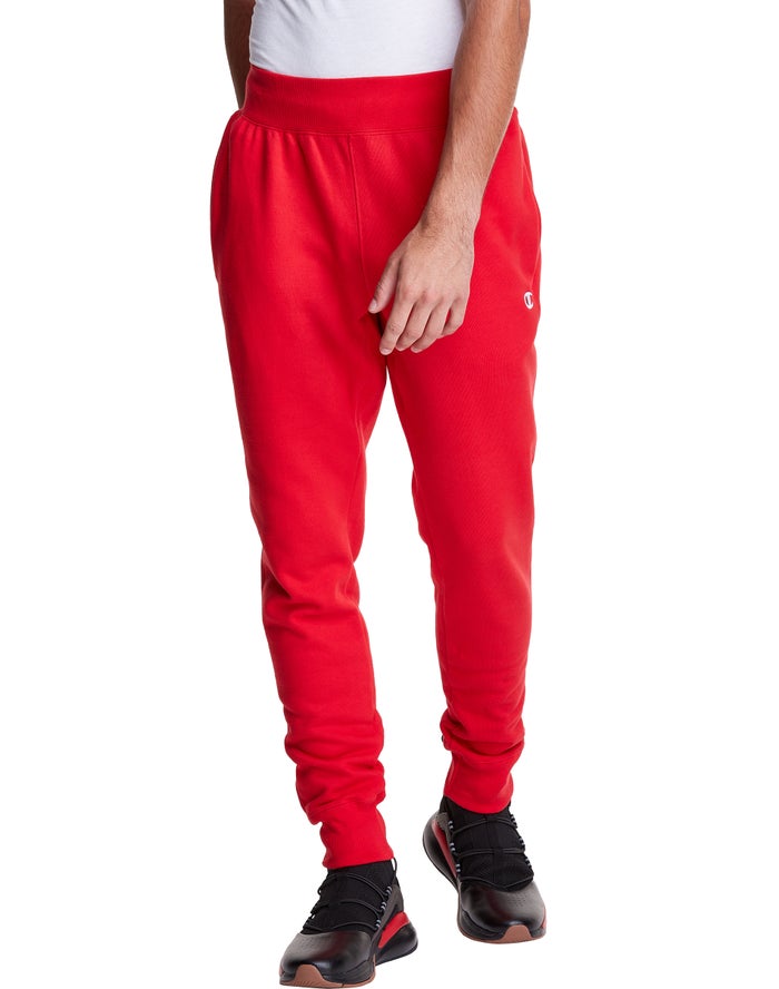 Champion Joggingbroek Heren - Rood - Reverse Weave ( 617203-ECT )